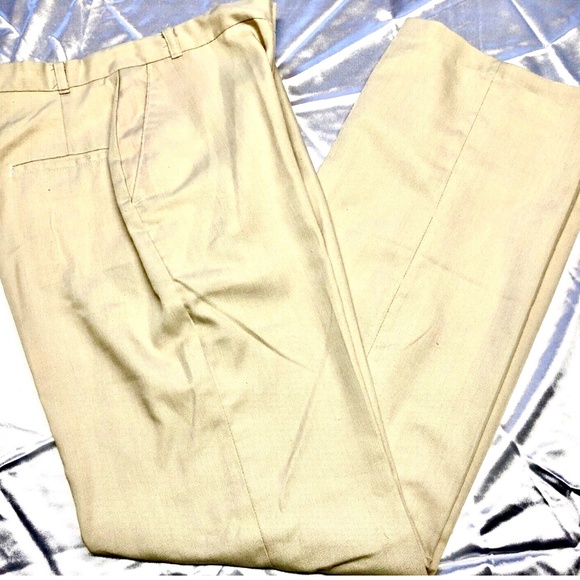 3/$32 VTG 70s GATOR of FLORIDA Khaki Straight Leg Chino Style Dress Pants 28/31 - Picture 2 of 10